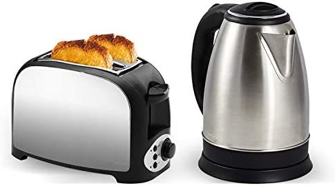 Set petit déjeuner - Grille pain 2 fentes finition inox + Bouilloire en inox - 1500W 1.8L Fiche Technique et Prix au Maroc