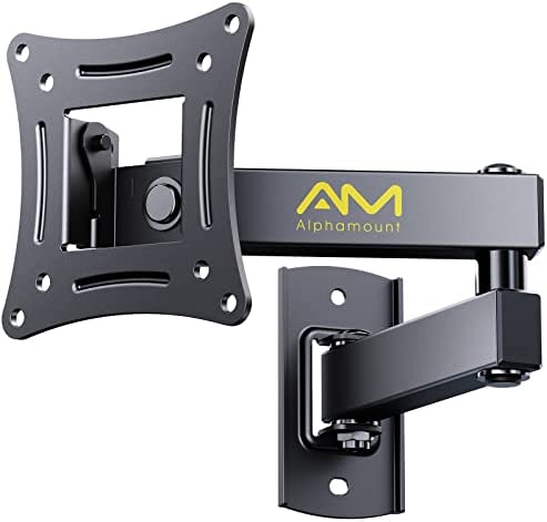 Alphamount Support Mural TV pour écrans 13-30 Pouces, Support TV Orientable et Inclinable jusqu'à 15 kg, Support Ecran PC VESA 75x75 - 100x100mm Fiche Technique et Prix au Maroc