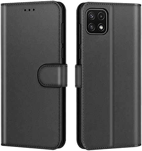 AURSTORE Etui Coque pour Samsung Galaxy A22 5G,Protection Etui Housse Premium en Cuir PU,Fermeture Magnétique (Noir) Fiche Technique et Prix au Maroc