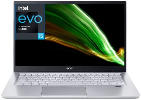 Acer Swift 3 SF314-511-53BW Evo Intel Core i5-1135G7 Ordinateur Portable Ultrafin 14'' FHD IPS, PC Portable (RAM 8Go, SSD 512 Go, Intel Iris XE Graphics, Windows 11, Clavier AZERTY, Gris Fiche Technique et Prix au Maroc