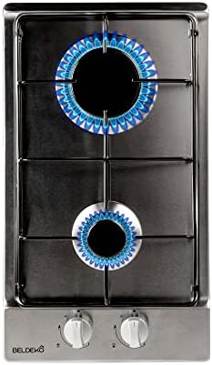 Plaque Gaz 2 feux Inox - BELDEKO Encastrable - Gaz ville et bouteille Fiche Technique et Prix au Maroc