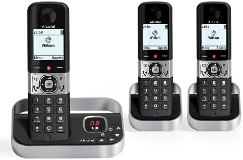 Alcatel F890 Voice Trio Telephone sans Fil répondeur 3 combinés avec Blocage d'appels Gris Fiche Technique et Prix au Maroc
