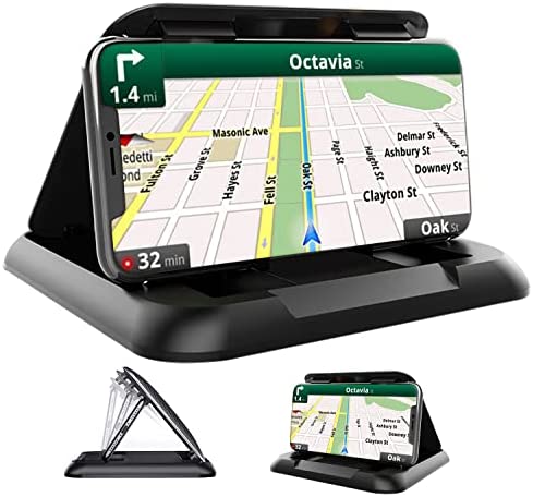 Milukon Support de Téléphone Portable, Support Téléphone Portable pour Voiture, Appareils de Tableau de Bord Antidérapants Compatible avec iPhone Samsung Huawei Fiche Technique et Prix au Maroc