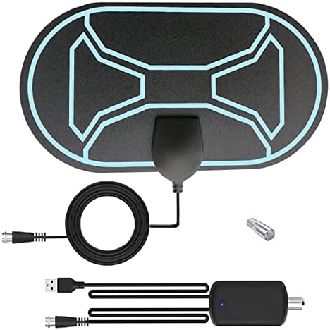 Antenne TV Intérieur Puissante,Antenne TV Intérieur Puissante TNT HD,Antenne HDTV 4K 1080P avec Amplicateur de Signal 28 dBi,3,7 Mètres Câble Coaxial,pour Postuler à Tous Les Téléviseurs Fiche Technique et Prix au Maroc