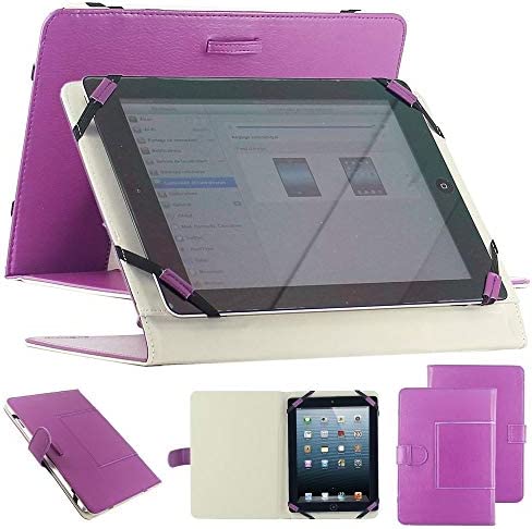 ebestStar - Coque Compatible avec Universel Tablette 10 Pouces Etui Housse PU Cuir Universel Support caré pour Tablettes 10" 10 Pouces, 18,2 x 27,5 cm, Violet [Appareil: (230-265) x (140-182) x 20mm] Fiche Technique et Prix au Maroc