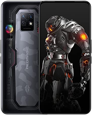 REDMAGIC 7S Pro 120Hz Gaming Smartphone, 5G Android Téléphone Portable, 18GB RAM+512GB ROM, Snapdragon 8+ Gen 1, 6.8" AMOLED Écran, 5000mAh, 64MP Caméra, 65W Chargeur, Dual-Sim, NFC Noir&Transparent Fiche Technique et Prix au Maroc