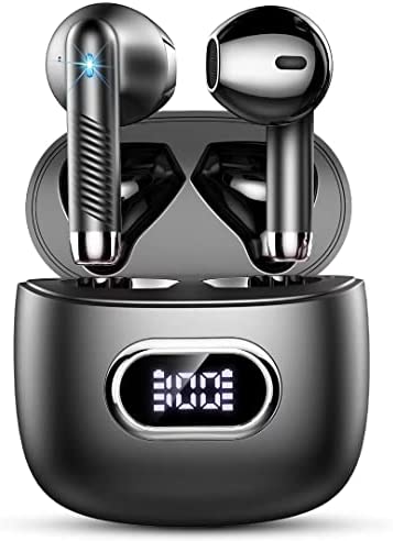 Ecouteurs Bluetooth Sans Fil, Wasart Oreillette Bluetooth 5.3 avec HiFi Stéréo e 2 HD Mic, Écran LED, Contrôle Tactile, USB-C Charge, 32 Heures Durée de Lecture, Ecouteurs Sans Fil pour Travail/Voyage Fiche Technique et Prix au Maroc