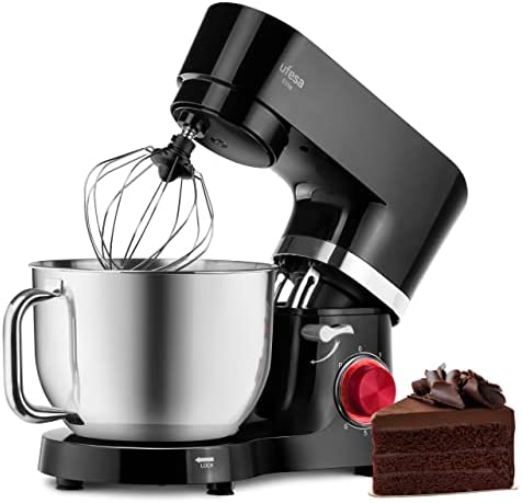 Ufesa Elite Noir Robot Pâtissier Multifonctions 1400W, 5.5L, Bol en Acier Inoxydable, Poignée Ergonomique, 6 Vitesses + Turbo, Sans BPA Fiche Technique et Prix au Maroc