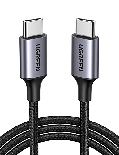 UGREEN Câble USB C vers USB C PD Charge Rapide 60W Câble USB Type C Nylon Tressé Compatible avec MacBook Pro iPad Air 4 Galaxy S22 Ultra S21 S20 Note 10 A70 Steam Deck Xbox Switch PS5 Manette (1M) Fiche Technique et Prix au Maroc