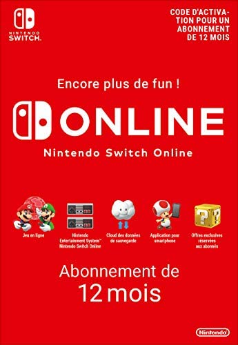Nintendo Switch Online - Abonnement 12 Mois | Code de téléchargement (Switch) Fiche Technique et Prix au Maroc