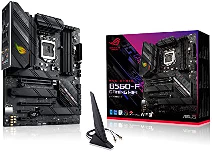 ASUS ROG STRIX B560-F GAMING WIFI Carte mère Intel LGA 1200 ATX (PCIe 4.0, 8+2 phases d’alimentation, WiFi 6, Intel 2.5 Gb Ethernet, 3xM.2, USB 3.2 Gen 2x2, Aura Sync) Fiche Technique et Prix au Maroc
