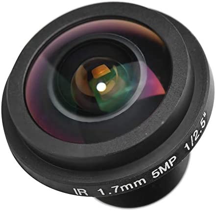 Objectif de caméra Fisheye, Objectif de caméra de sécurité HD 5MP Fisheye avec focale de 1,7 mm, objectif grand angle 170 ° pour caméra de vidéosurveillance Fiche Technique et Prix au Maroc