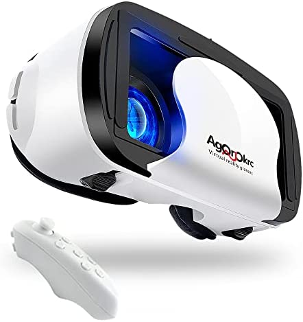 AOTUYE Casque VR, Casque Réalité 3D Virtuelle, Qualité d'image 2K HD & Lumière Anti-Bleue-Casque de Réalité Virtuelle pour Jeux et Films ,Casque VR Compatible avec Android & iOS Phone(Blanche) Fiche Technique et Prix au Maroc