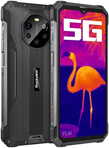 5G Telephone Portable Incassable, Blackview BL8800 Pro Imagerie Thermique FLIR® 6.58"FHD+, 8380mAh/33W, 8Go+128Go, 50MP Quadruple Caméra+16MP, Android 11 Smartphone Étanche, GPS/OTG/NFC/2Ans Garantie Fiche Technique et Prix au Maroc