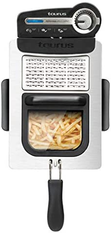 Taurus Professional 3 Plus Compact - Friteuse électrique 2100W, 3L, Position égouttage huile, pour 4 à 5 portions, Température réglable, Système de filtrage huile, Inox Fiche Technique et Prix au Maroc