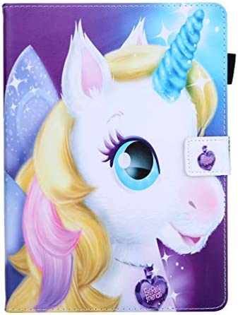 AIFILLE Universel Tablette 10 Pouces Coque Motif Animaux Licorne Glitter Girl Pochette Enfant Flip Etui a Rabat en Cuir PU Anti Choc Protection Rigide Accessoires pour 10 Pouces Tablette Tactile Fiche Technique et Prix au Maroc