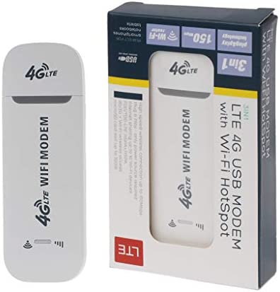 AERVEAL Routeur WiFi, Adaptateur réseau Modem USB 4G LTE avec Carte SIM WiFi Hotspot routeur sans Fil 4G pour Win XP Vista 7/10 Mac 10.4 iOS Fiche Technique et Prix au Maroc