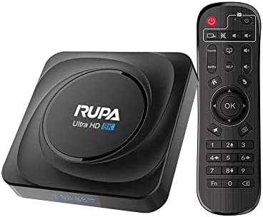 RUPA Android TV Box, Smart Android 11.0 TV Box 8 Go RAM/128 Go ROM RK3566 Quad-Core Cortex-A53 CPU Supporte Cast Screen 2.4G/5G WiFi BT 4.0 USB 3.0 LAN 100M Ethernet 3D 4K HD Media Box Fiche Technique et Prix au Maroc