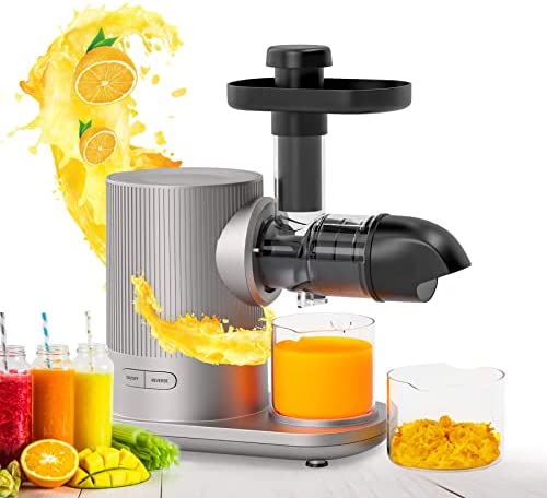RELAX4LIFE Extracteur Jus de Fruits et Légumes, Presse-Fruits 150 W Silencieux avec Noyau de Protection, Centrifugeuse avec Moteur à Basse Vitesse pour Fruits, Légumes Fiche Technique et Prix au Maroc