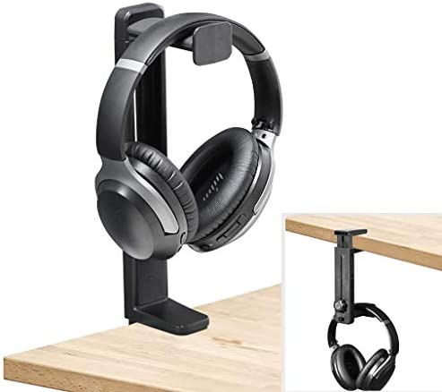 NEETTO HS906 Support & Stand Casque 2 en 1, Dessus & Dessous Bureau Support Casque de Jeu et Pince Réglable en Hauteur et Rotative Crochet de Montage, Support pour écouteurs avec Clip de Câble Fiche Technique et Prix au Maroc
