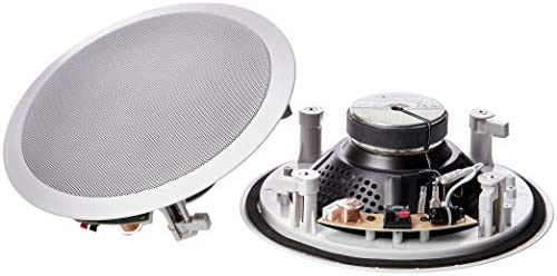 Amazon Basics Paire d’enceintes rondes 20 cm encastrables dans le mur ou le plafond Fiche Technique et Prix au Maroc