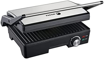 Grill Viande Electrique Fagor 1600W Viande poisson panini sandwich revêtement anti adhérent ouverture 180° Fiche Technique et Prix au Maroc