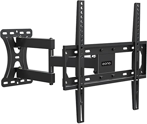 Amazon Brand - Eono Support Murale TV Orientable et Inclinable, pour la Plupart des Téléviseurs de 26-55 Pouces à LED, LCD, OLED jusqu'à VESA 400x400mm et 27kg, avec Chevilles Fischer, Support TV Fiche Technique et Prix au Maroc