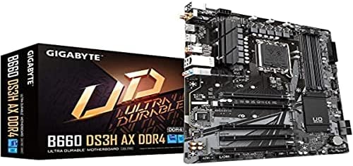 GIGABYTE B660 DS3H AX DDR4 Carte mère Noir Fiche Technique et Prix au Maroc