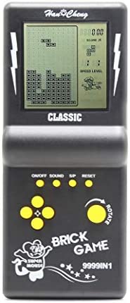 CZT Nouvelle Console de Jeu en Brique Grand écran Puzzle nostalgique Classique intégré 23 Jeux Vitesse / difficulté réglable alimenté par 2 Piles AA (Non incluses) Meilleur Cadeau (Noir) Fiche Technique et Prix au Maroc