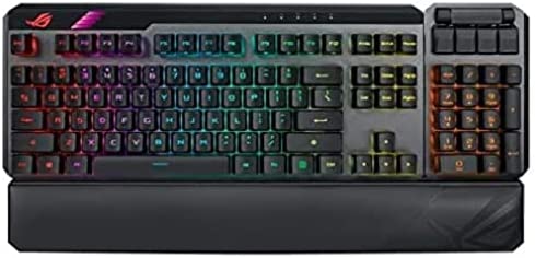 ASUS ROG Claymore II - Clavier mécanique gaming AZERTY, switches opto-mécaniques ROG RX, pavé numérique & repose-poignet amovibles, modes filaire & sans fil (2.4 GHz) et éclairage Aura Sync Fiche Technique et Prix au Maroc