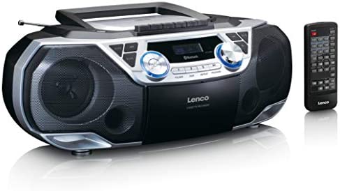 Lenco - Boombox - Bluetooth 5.0 - Lecteur CD/MP3 - Lecteur Cassette - Radio FM - Port USB - 2 x 6 W RMS - Bass Reflex - Télécommande - Argent SCD-120SI Fiche Technique et Prix au Maroc
