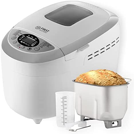 TZS First Austria Machine à pain, 2 crochets à pâte 900-1200g, programme confiture, pâte et sans gluten, niveau de brunissage réglable, 12 programmes automatiques Fiche Technique et Prix au Maroc