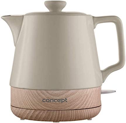CONCEPT Hausgeräte Bouilloire en céramique Concept appareils ménagers RK0061 1 L, Kaffeebraun Fiche Technique et Prix au Maroc