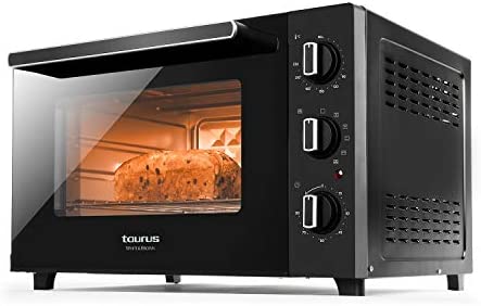Taurus Horizon 60 - Four électrique 2000W, 60L, Minuterie 90 min, 5 modes, Comprend 4 accessoires, Jusquʼà 230 °C, Toucher froid, Verre Fiche Technique et Prix au Maroc
