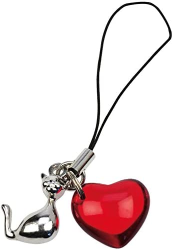 Blue Bug Gifts Phone Charm - Bijou de Téléphone avec Coeur - 2 animaux différents - Chat Fiche Technique et Prix au Maroc