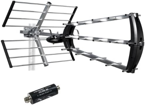 Metronic 415044 Antenne d'extérieure Trinappe 26dB UHF - Fiche F + filtre 4G intégré Fiche Technique et Prix au Maroc