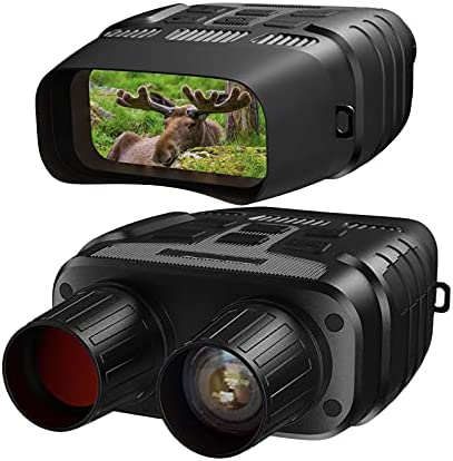 LIMIAO Lunettes De Vision Nocturne, Jumelles De Vision Nocturne Infrarouge Numérique 984 FT/300 M Portée HD Image 960P Vidéo pour La Chasse/Surveillance, Zoom Physique 4X Fiche Technique et Prix au Maroc