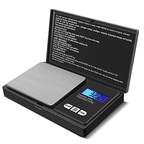 GPISEN Balance de Précision,Balance de Cuisine,Smart échelle avec 7 Unités.Balance de Poche avec Écran LCD,Petite Balance de La Poudre,Bijoux, or,les Pierres Précieuses,etc-500g x 0.01g Fiche Technique et Prix au Maroc