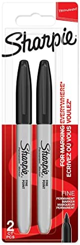 SHARPIE marqueurs indélébiles | pointe fine | encre noir permanent | Lot de 2 Fiche Technique et Prix au Maroc
