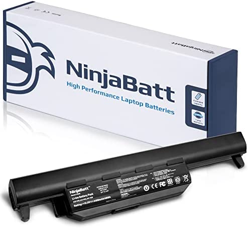 NinjaBatt Batterie A32-K55 pour ASUS X75V F75VD X75A R500V F75V F75VB F75VC R503U R503A R503C K55VD X75VD K75VM K75VD K75DE K55 K55N K55VM K45VS K45VJ K55DR A32-K55X - [6 Cellules/4400mAh/48Wh] Fiche Technique et Prix au Maroc