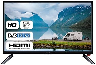 KIANO Slim TV Smart Travel Téléviseur 24" Pouces | LED HD TV écran | Chargeur de Voiture | HDMI USB | Dolby Audio |Triple Tuner DVB-T2 | Noir Fiche Technique et Prix au Maroc