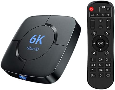 JIEMEIMEI Boîte De Télévision, 6k Smart TV Box Media Player HD Network Network Support Numérique 2.4g Et 5.8g WiFi WLAN Youtube Voice Assistant Voice Coffret(Color:2G+16G) Fiche Technique et Prix au Maroc