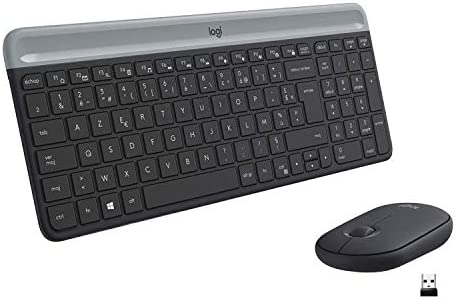 Logitech MK470 Combo Clavier et Souris sans Fil pour Windows, 2,4 GHz avec Récepteur USB Unifying, Ultra-Fin, Discret, Batterie Longue Durée, Souris Optique, Clavier AZERTY Français - Noir Fiche Technique et Prix au Maroc