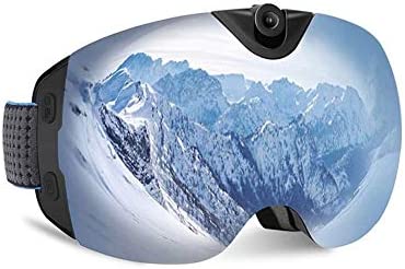 HUBi Caméra Lunettes de Ski, 4K Full HD Enregistrement vidéo Protection UV400 Sport étanche Lunettes de Soleil, for vélo/pêche/Ski (Bundle : 128GB TF) Fiche Technique et Prix au Maroc