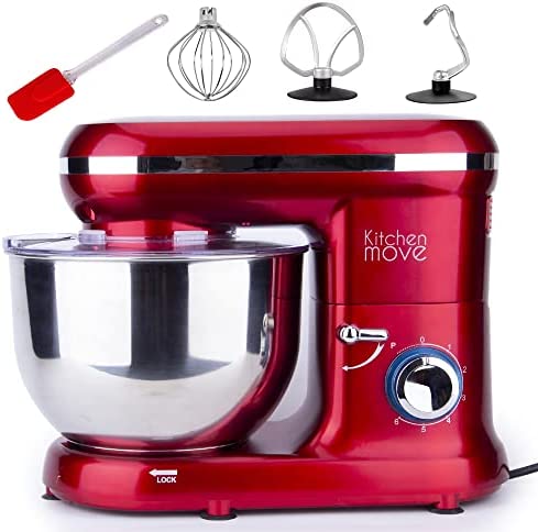 Robot patissier multifonction 1500W bol 5.5L DALLAS Rouge acier Fiche Technique et Prix au Maroc