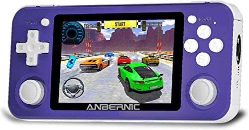 Anbernic RG351P Consoles de Jeux Portables , Console de Jeux Retro Open Source System , 3.5 Pouces IPS écran Free with 64G TF Card Built-in 2500 Jeux Support PSP / PS1 / N64 / NDS - Purple Fiche Technique et Prix au Maroc