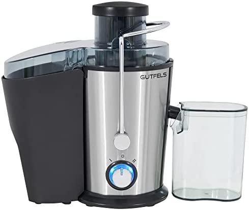 GUTFELS Extracteur de jus Juice 3010 - Réservoir à marc de 1,6 l + réservoir à jus de 500 ml - Ouverture de 65 mm - Filtre en acier inoxydable - 400 W Fiche Technique et Prix au Maroc