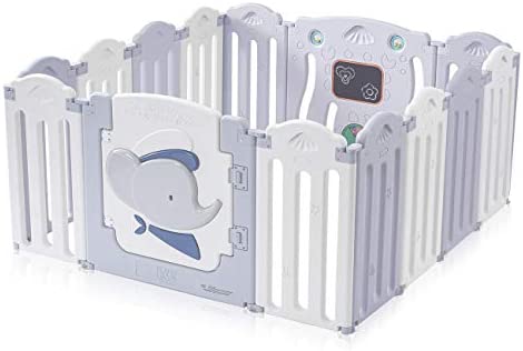 Baby Vivo Parc Bébé Barrière Sécurité Pliable Plastique Enfant Protection Porte Espace Jeu Chambre 14 Éléments en Gris et Blanc - Capitaine Benjamin Fiche Technique et Prix au Maroc