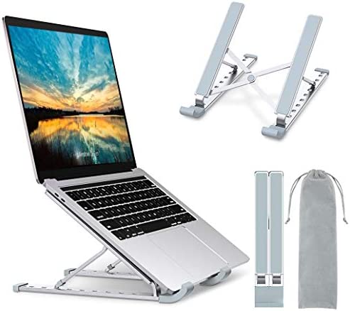 Babacom Support Ordinateur Portable, Support PC Portable à 9 Niveaux Réglables, Refroidisseur en Aluminium Ventilé Compatible avec MacBook, Dell, Lenovo, HP Fiche Technique et Prix au Maroc