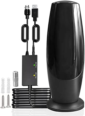2022 Antenne TV Intérieur Puissante 520km, Lomhyve Réception Extérieure HDTV avec Gain élevé et 360° Amplificateur Intellectuel Signal, 4K 1080P Chaînes Télévision Gratuites, 10m Câble Coaxial Fiche Technique et Prix au Maroc